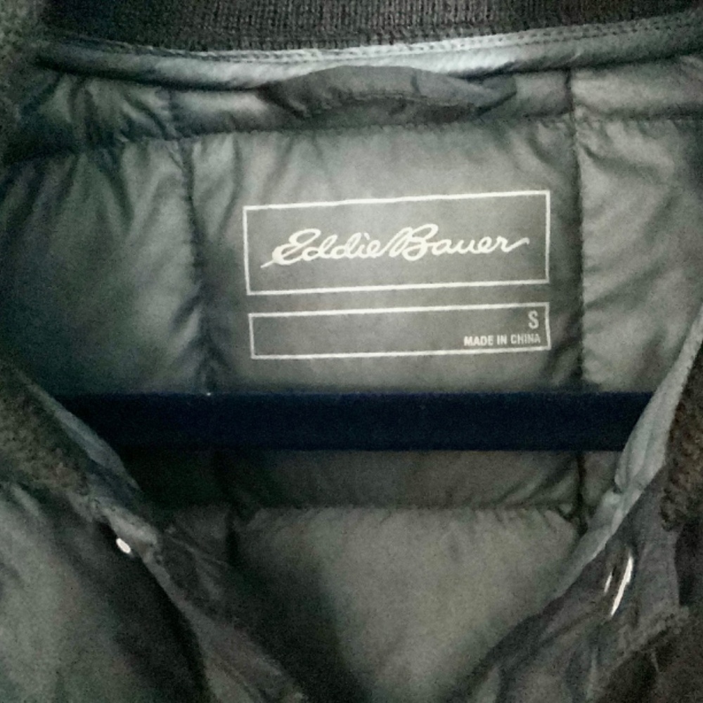 Eddie Bauer Mens Stratuslite Down Snap Front Jacket - S - Picture 4 of 11